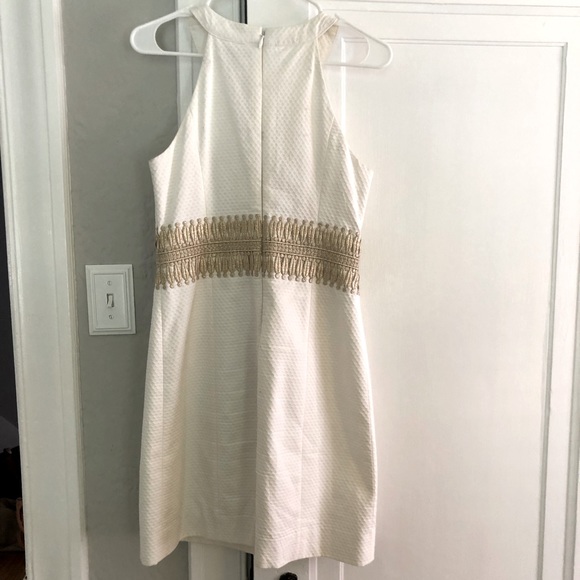 Lilly Pulitzer white and gold dress - Picture 2 of 5